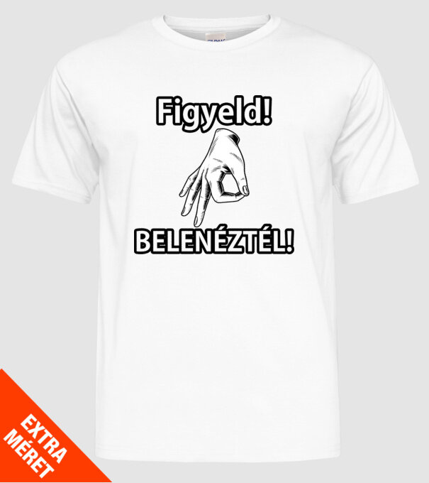  minta fehér pólón