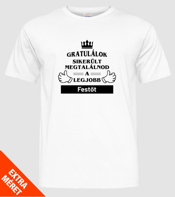  minta fehér pólón