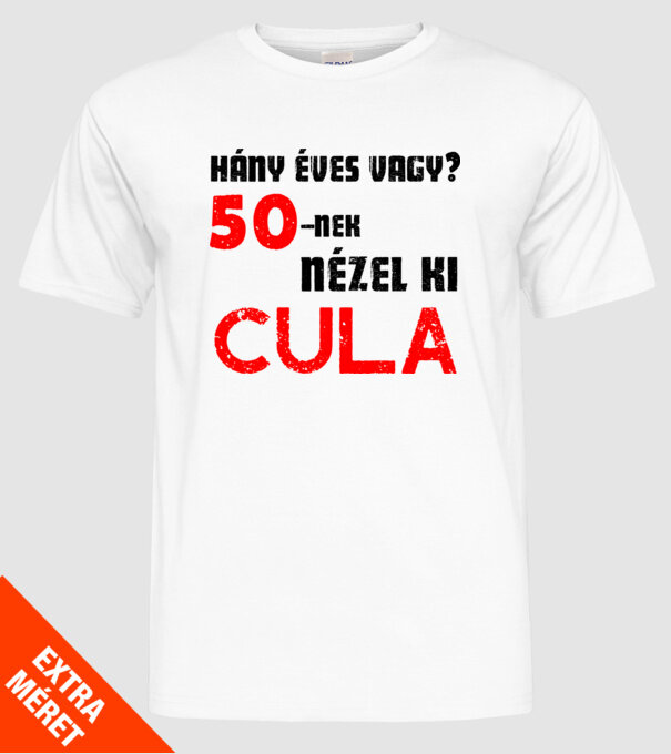  minta fehér pólón