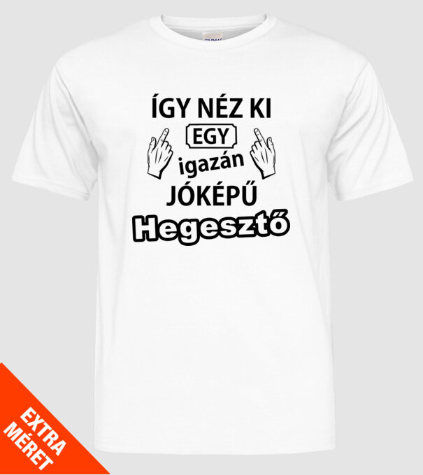  minta fehér pólón