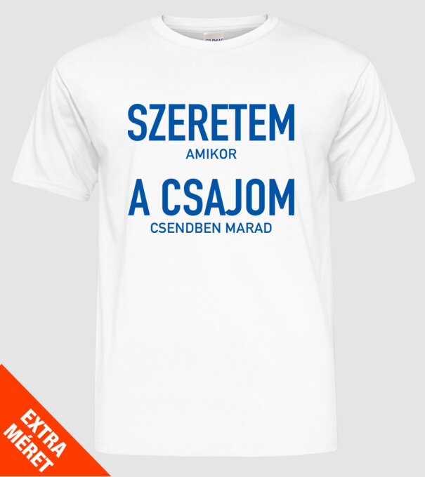 minta fehér pólón