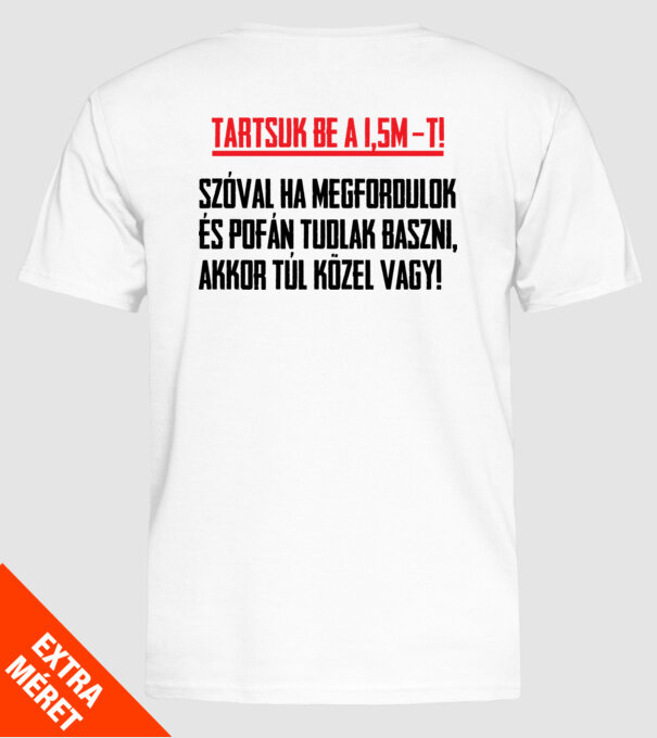  minta fehér pólón