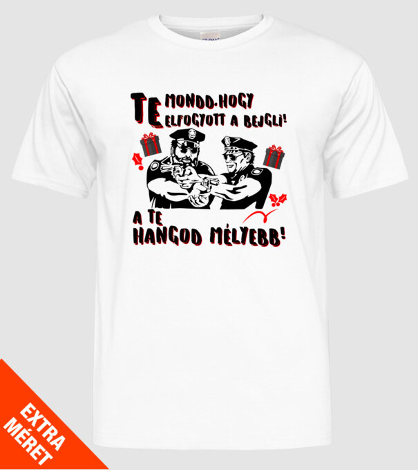  minta fehér pólón