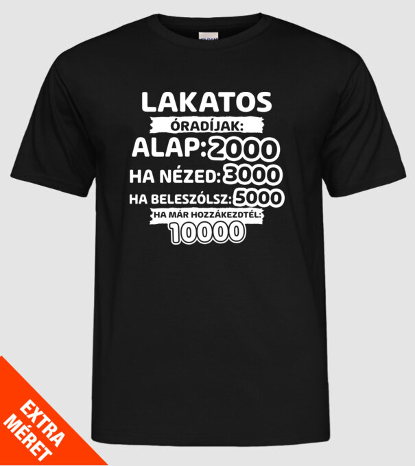  minta fekete pólón