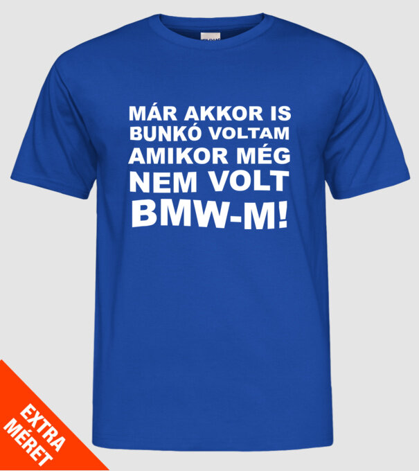  minta királykék pólón