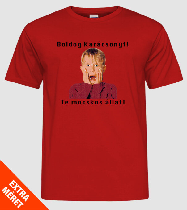  minta piros pólón