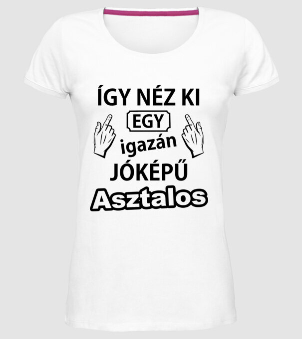  minta fehér pólón