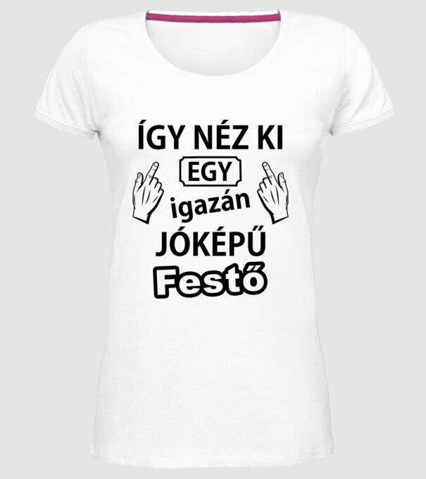 minta fehér pólón