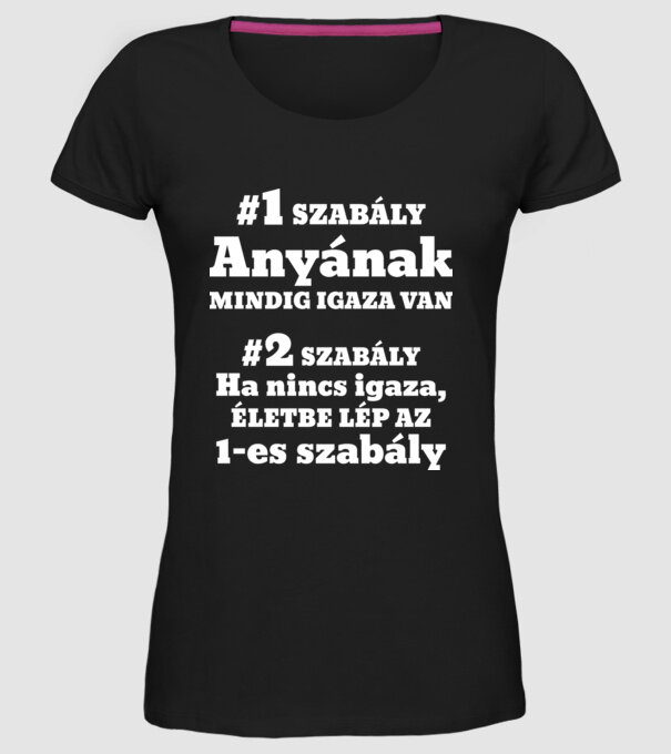 minta fekete pólón