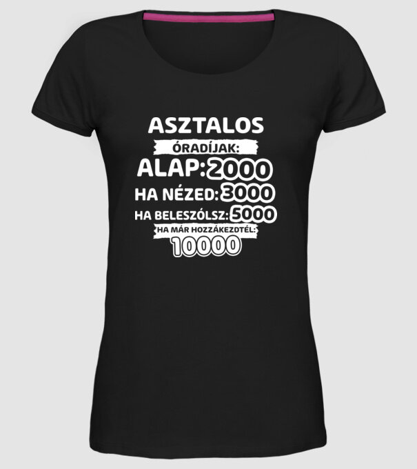  minta fekete pólón