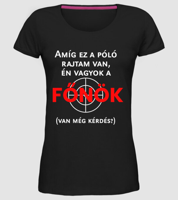  minta fekete pólón