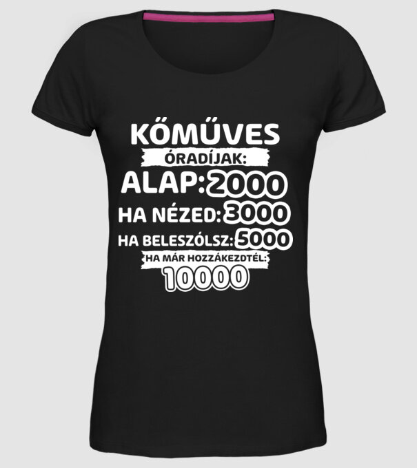  minta fekete pólón
