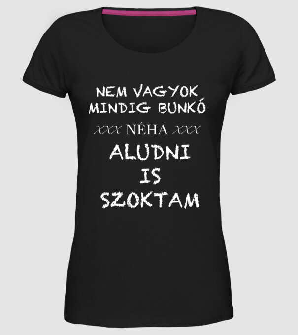  minta fekete pólón