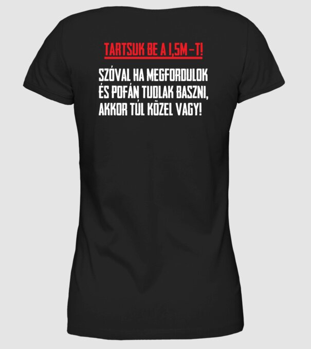  minta fekete pólón