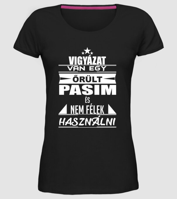  minta fekete pólón