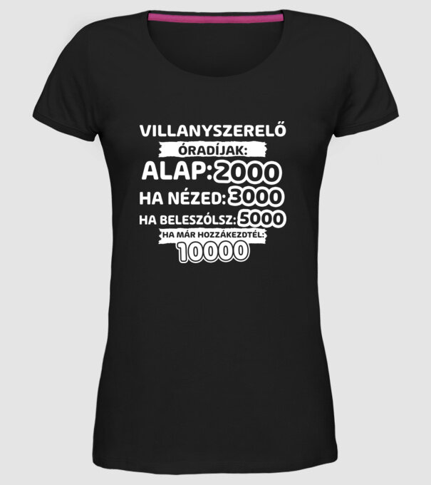  minta fekete pólón