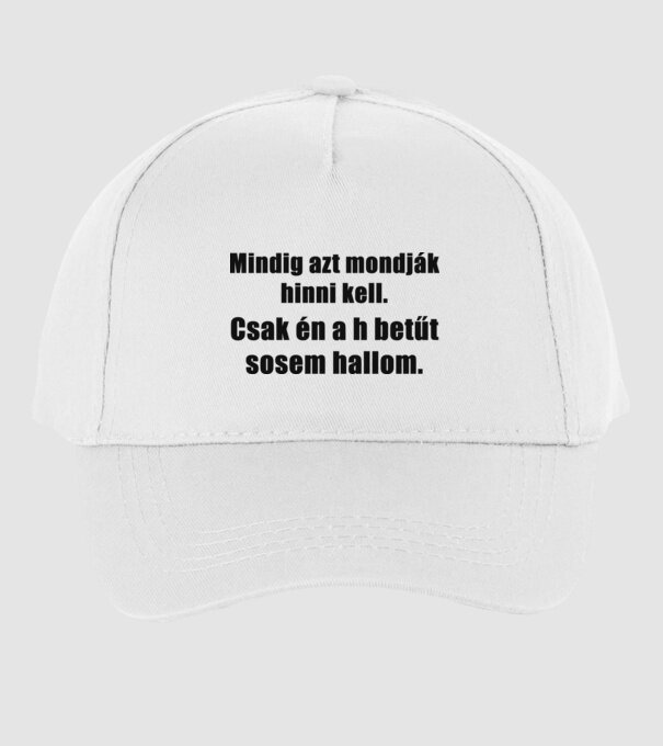  minta fehér pólón