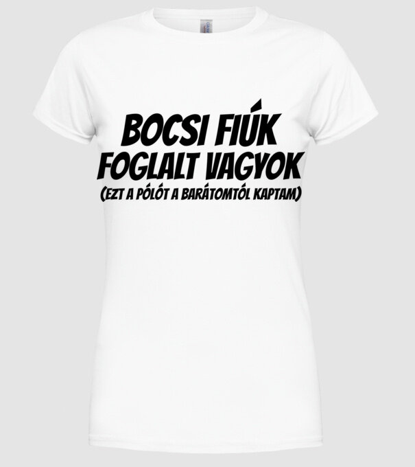  minta fehér pólón