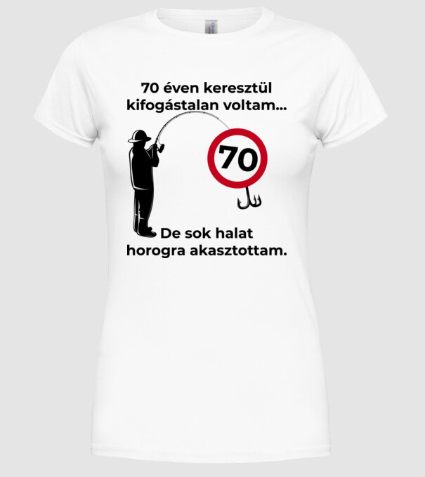  minta fehér pólón