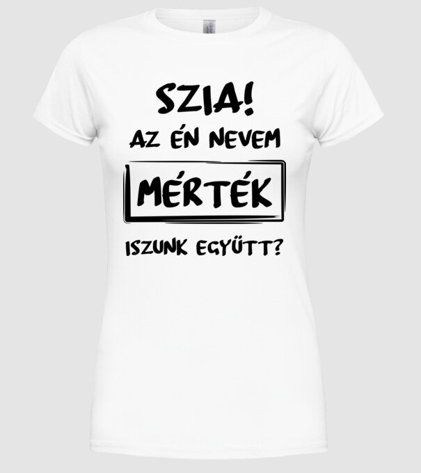  minta fehér pólón