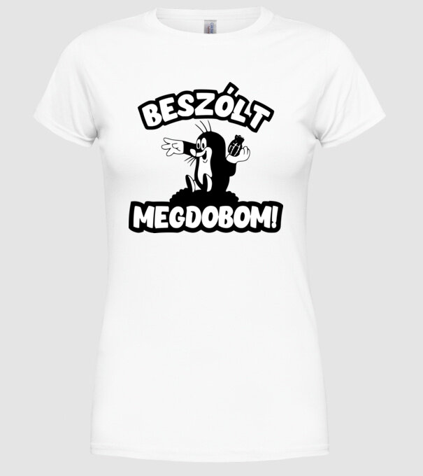 minta fehér pólón