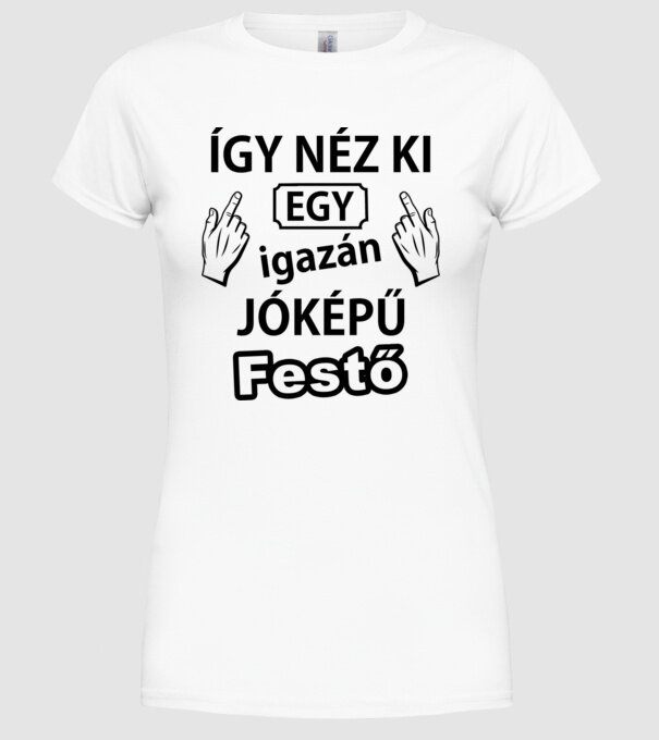  minta fehér pólón