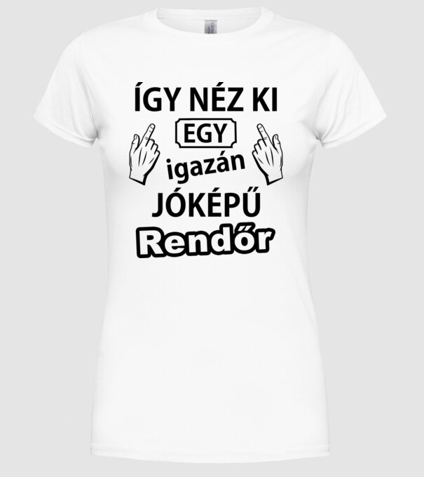  minta fehér pólón