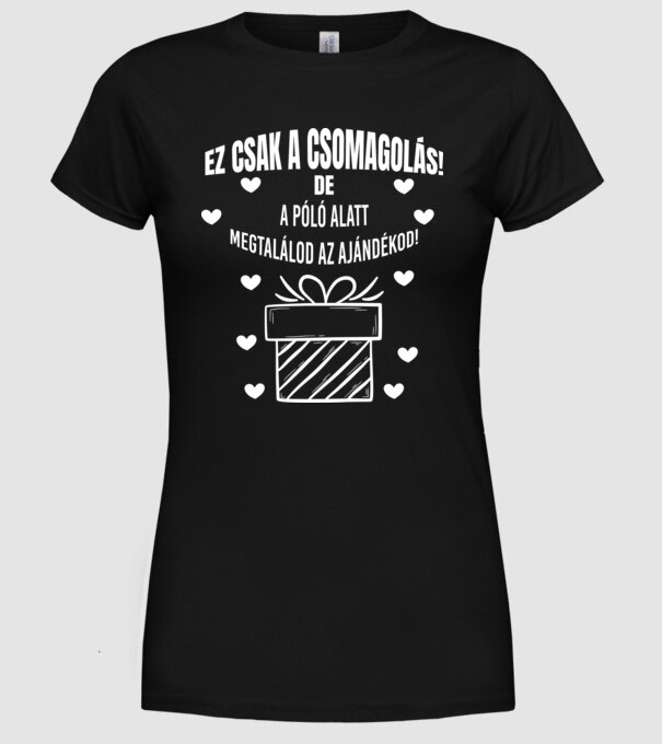  minta fekete pólón