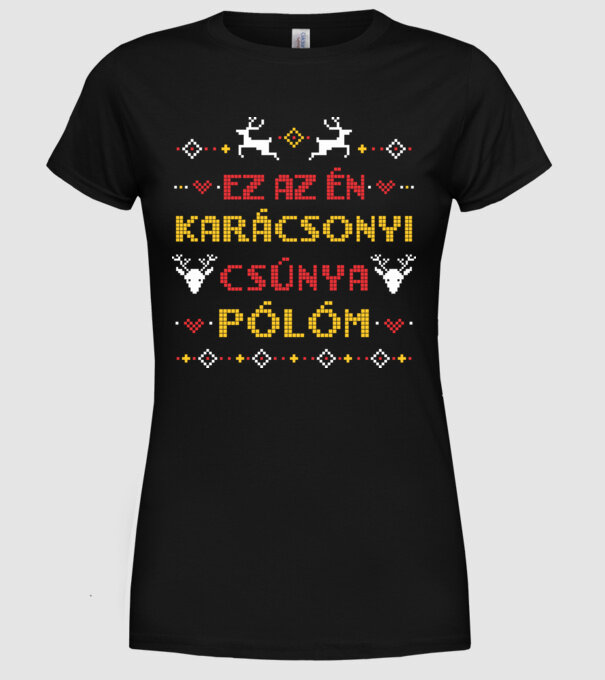  minta fekete pólón