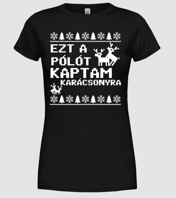  minta fekete pólón