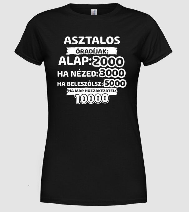  minta fekete pólón