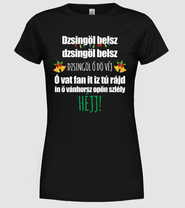 minta fekete pólón