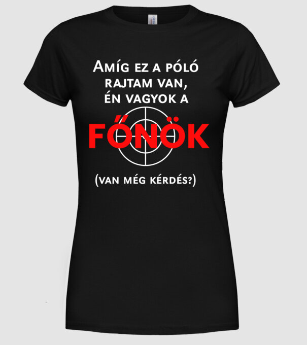  minta fekete pólón
