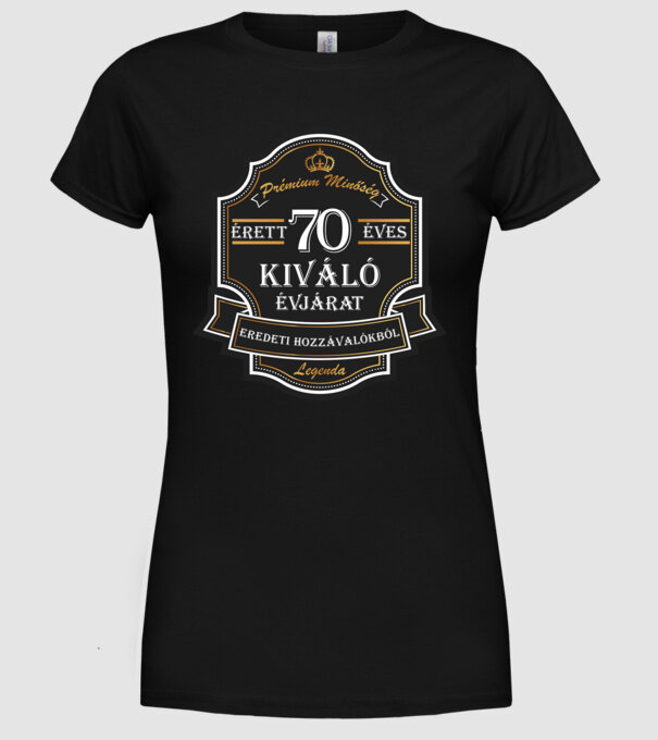  minta fekete pólón