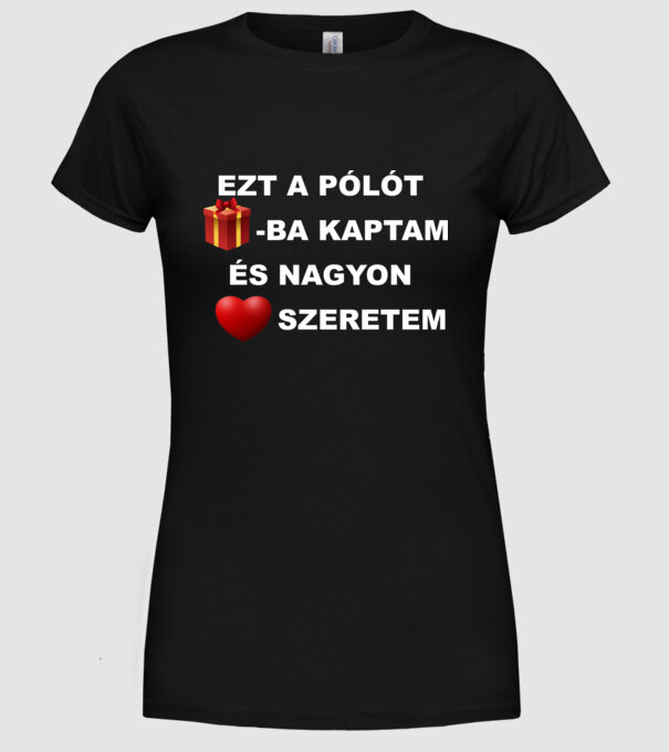  minta fekete pólón