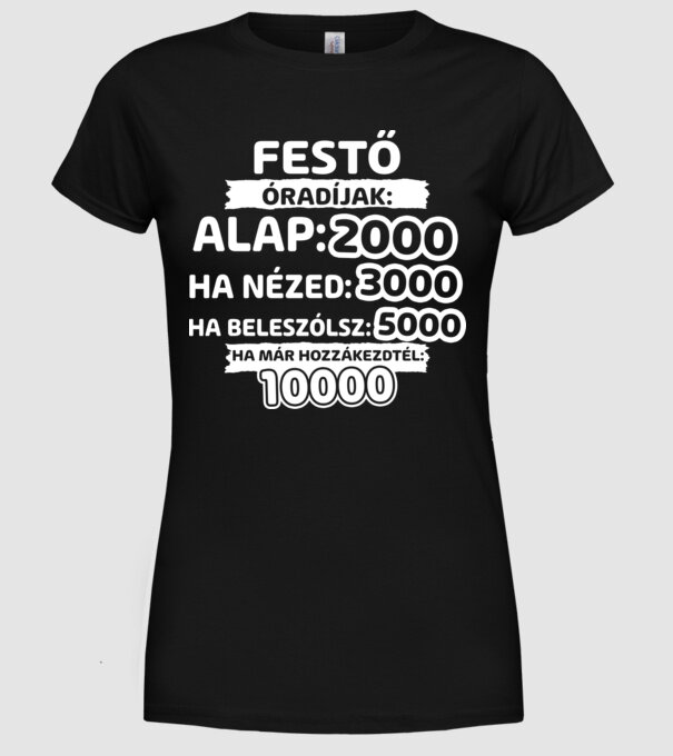  minta fekete pólón