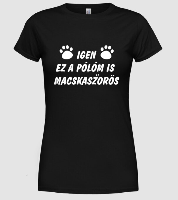  minta fekete pólón