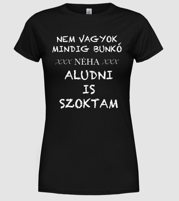  minta fekete pólón