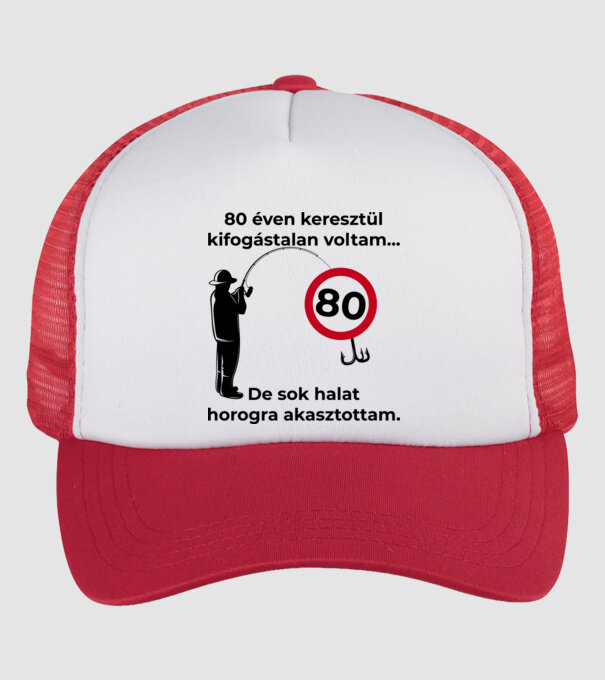  minta fehér/piros pólón