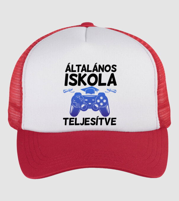  minta fehér/piros pólón