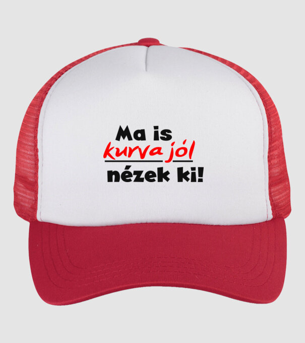  minta fehér/piros pólón