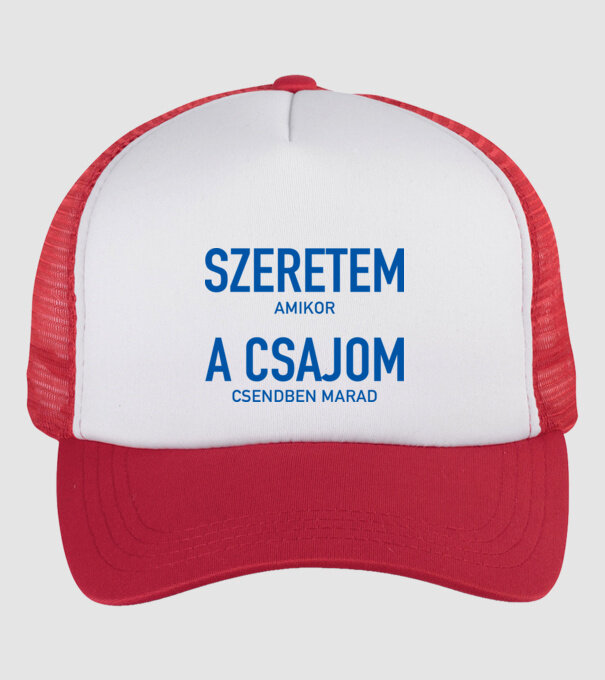  minta fehér/piros pólón