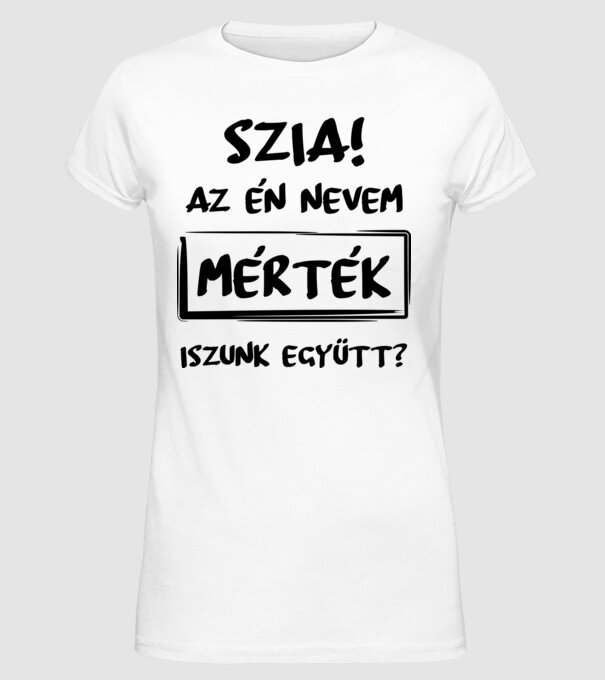  minta fehér pólón