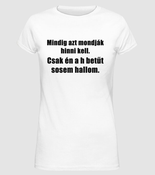  minta fehér pólón