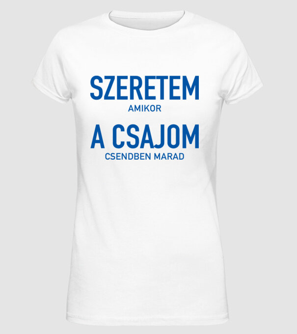  minta fehér pólón