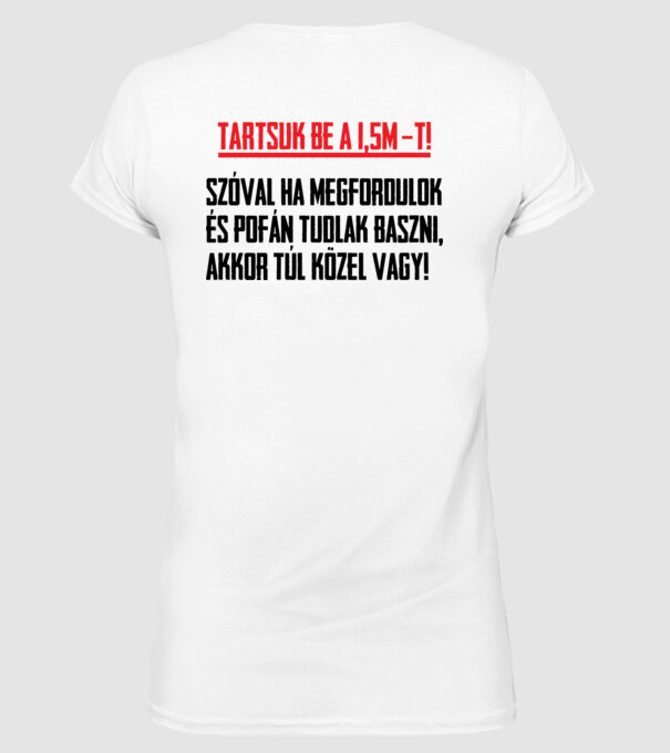  minta fehér pólón