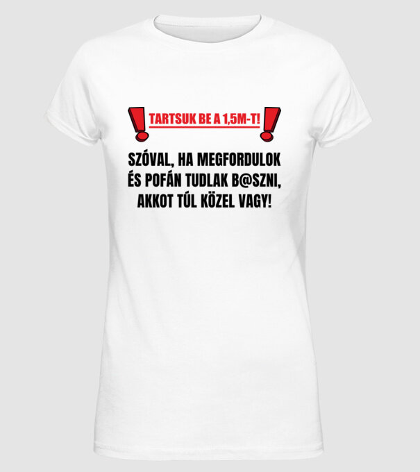  minta fehér pólón