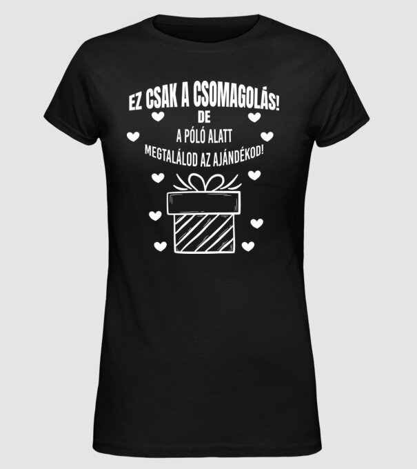  minta fekete pólón