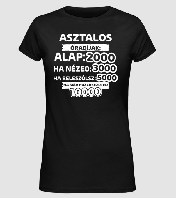  minta fekete pólón