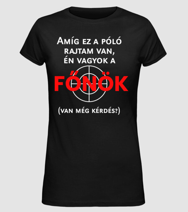  minta fekete pólón